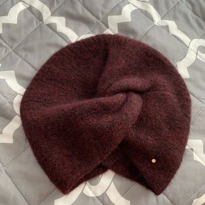 Cuyana Wool Yak Turban, Oxblood